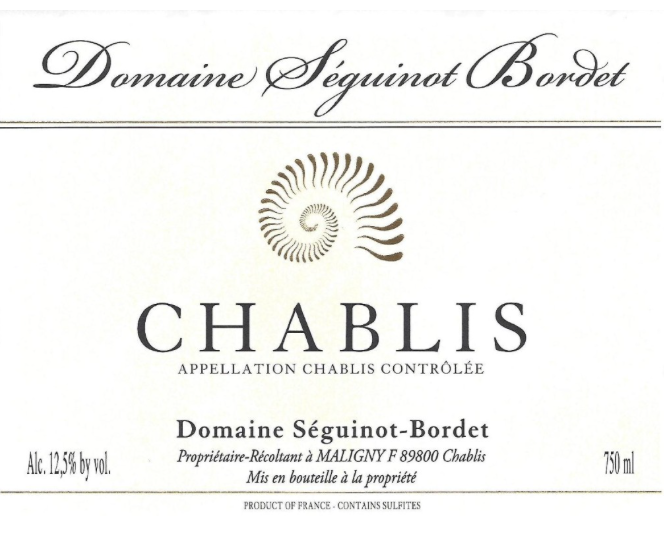 Chablis Domaine Séguinot Bordet