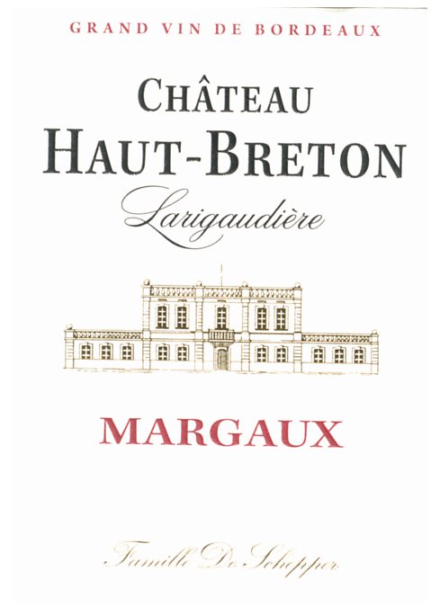 Château Haut Breton Larigaudière , AC Margaux 37,5 cl