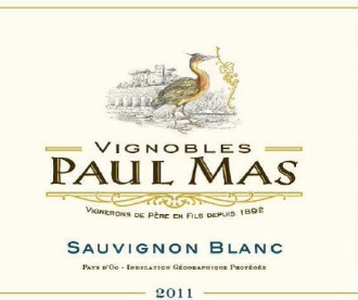Paul Mas sauvignon, IGP d'Oc